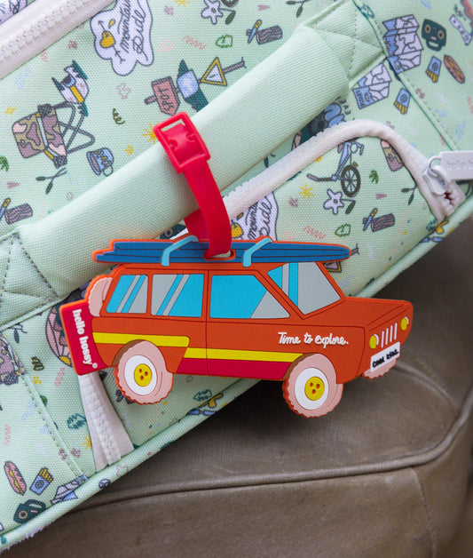 Surf Car Suitcase Tag