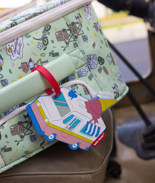 Ice Truck Suitcase Tag