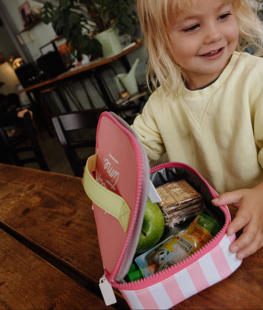 Pink Stripes Snack Bag