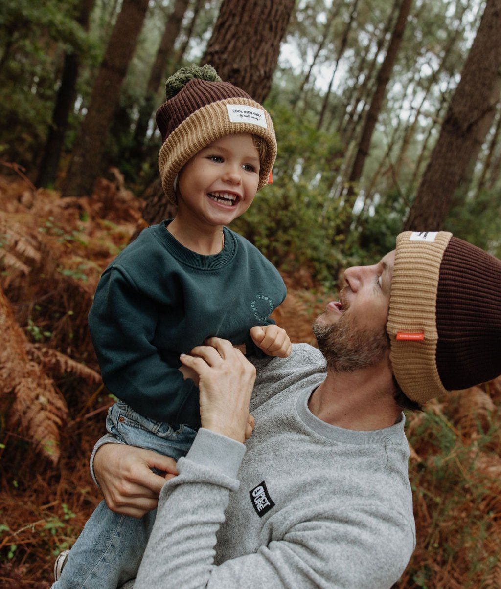 Color Block Pistachio Beanie