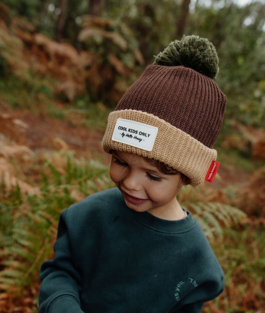 Color Block Pistachio Beanie