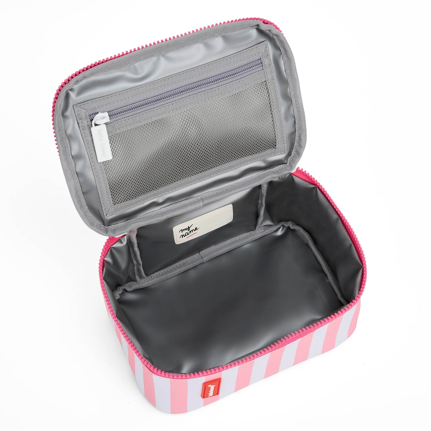 Pink Stripes Lunch Bag