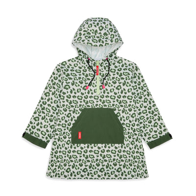 Green Leopard Rain Poncho