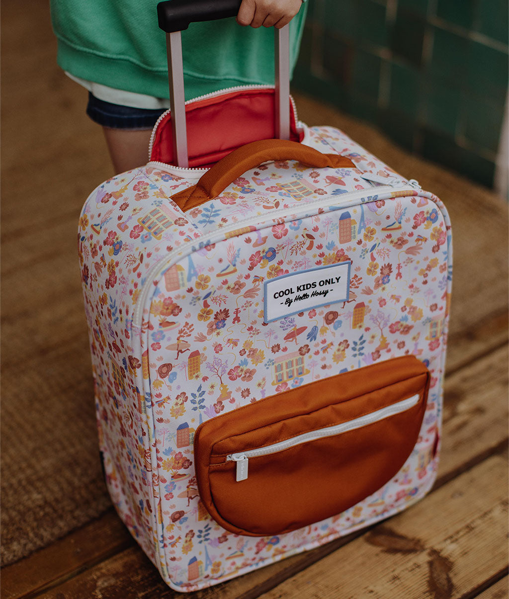 Kids suitcase Dried flowers, cabin size, with wheels, Cool Kids Only !