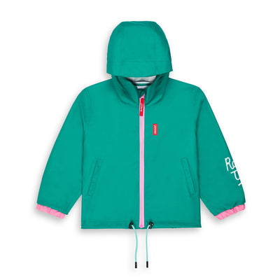 Veste de Pluie imperméable avec capuche Ali pour enfant – vue à plat, de face