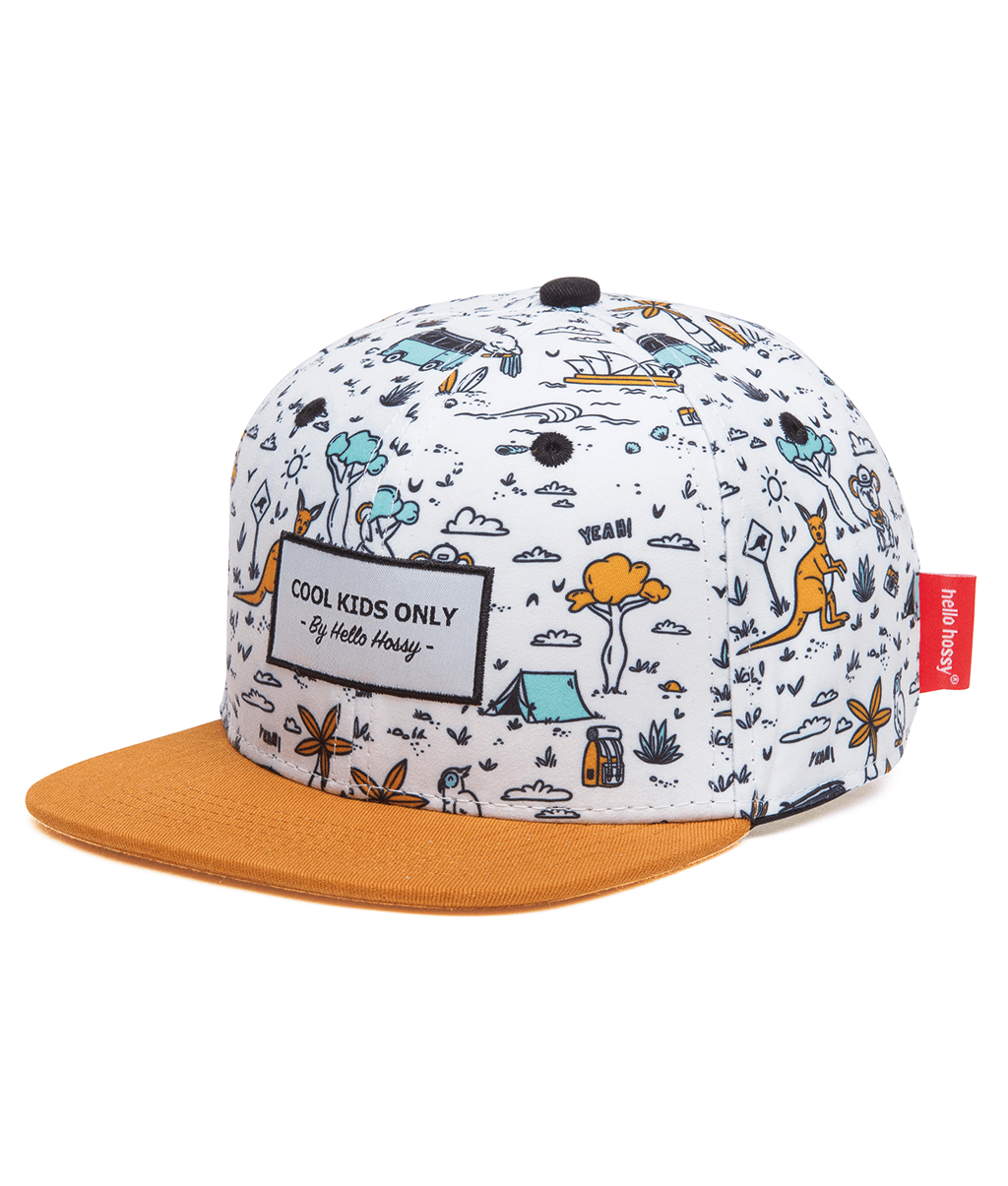 Casquette Enfants Aussie, visière plate, éco-responsable, certifiée Oeko-Tex, dès 9 mois, Cool Kids Only !