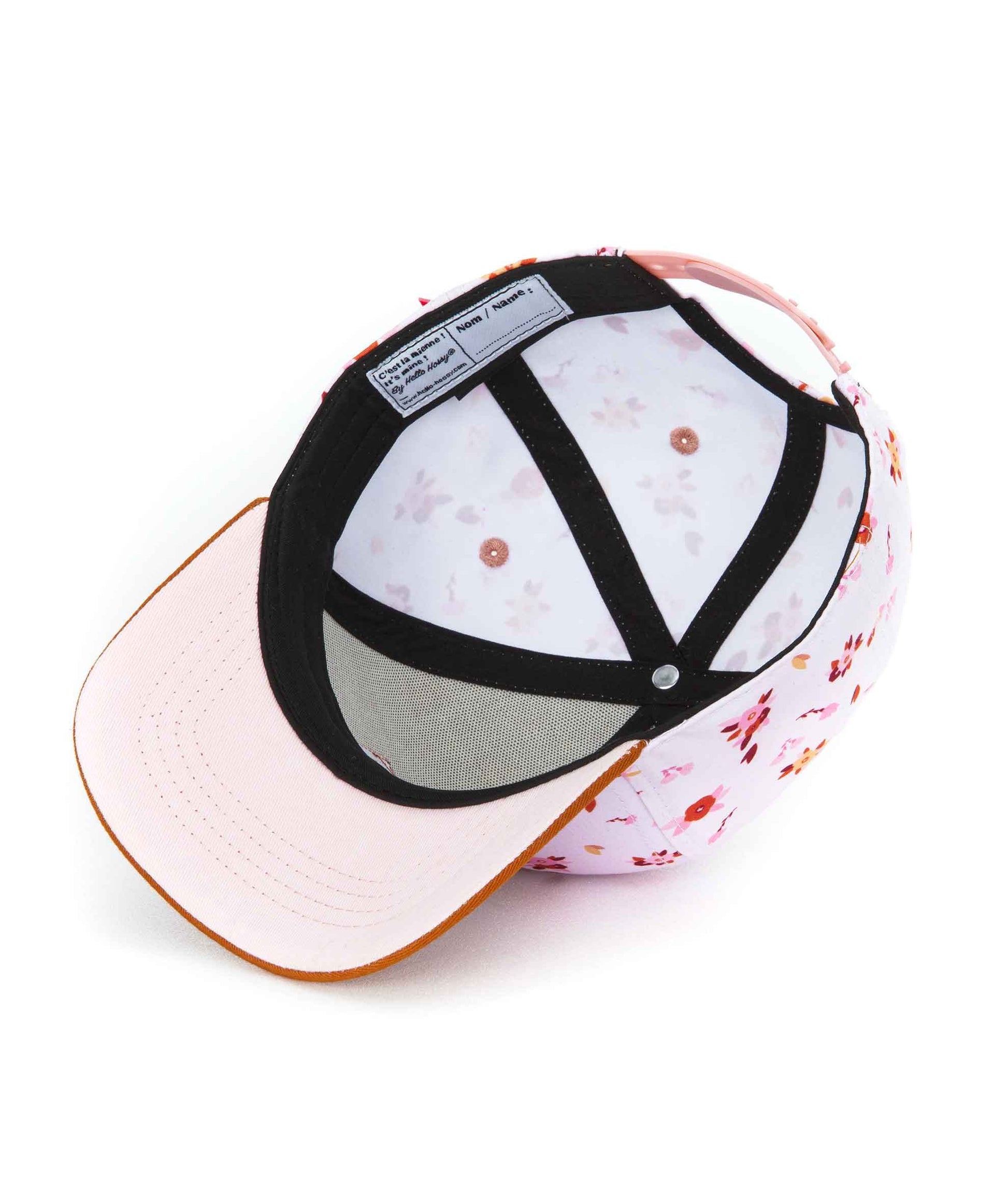 Casquette Enfants Vintage Flowers, visière courbée, éco-responsable, certifiée Oeko-Tex, dès 9 mois, Cool Kids Only !