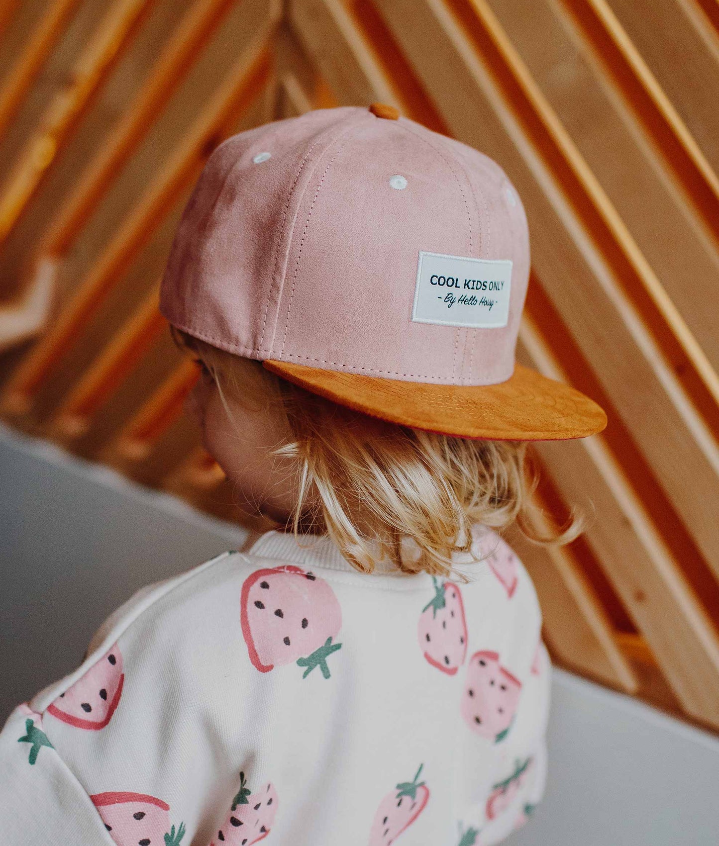 Casquette Daim Old Pink Enfants & Bébés, Cool Kids Only, Hello Hossy
