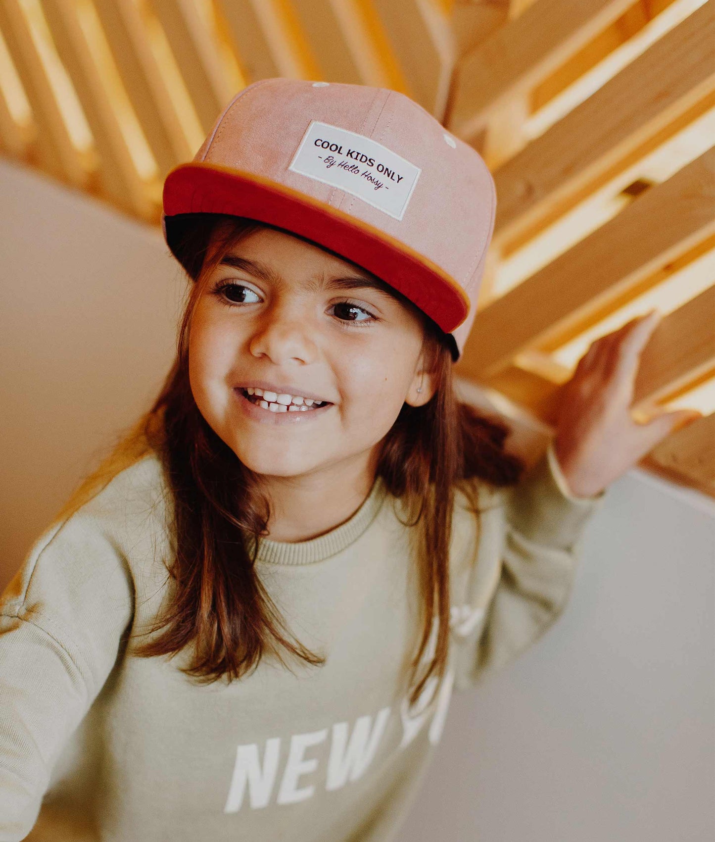 Casquette Daim Old Pink Enfants & Bébés, Cool Kids Only, Hello Hossy