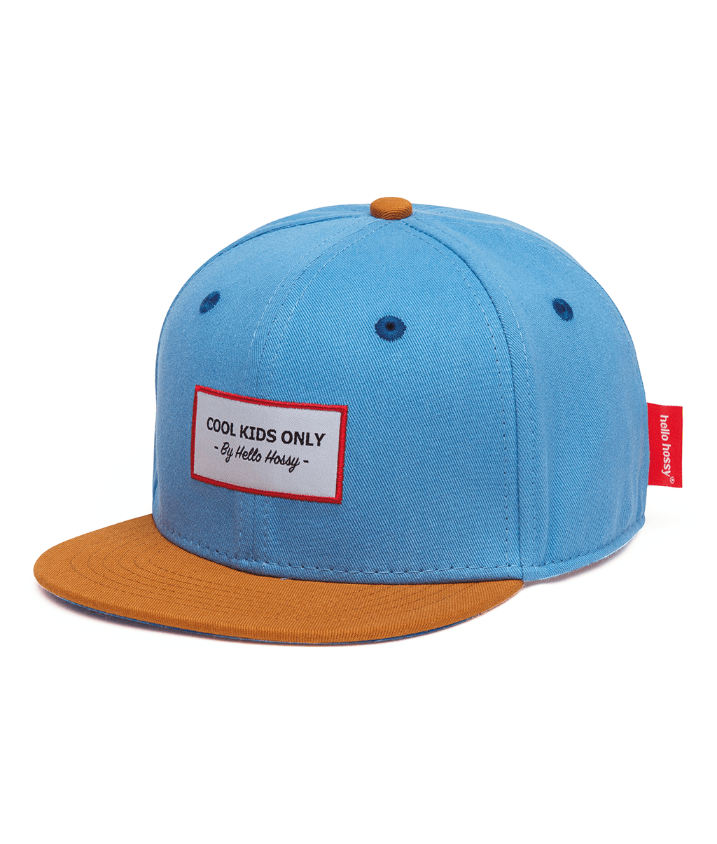 Casquette Enfants Mini Jean, visière plate, 100% coton biologique, certifiée Oeko-Tex, dès 9 mois, Cool Kids Only !