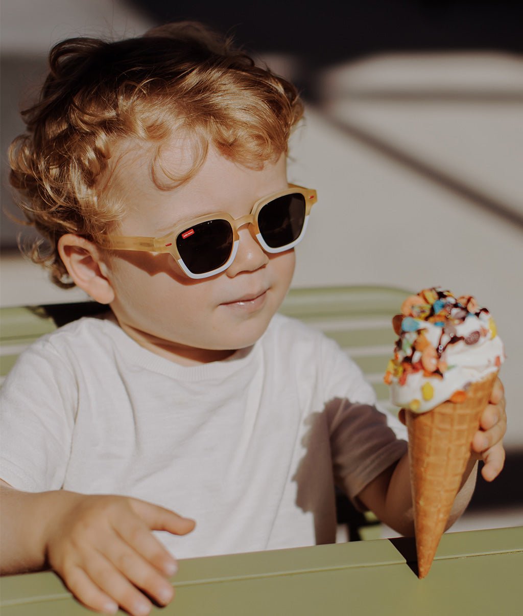 Lunettes de soleil Enfants Mini Edie, colorées, verres catégorie 3, UV400, verres polarisés, dès 2 ans, Cool Kids Only !