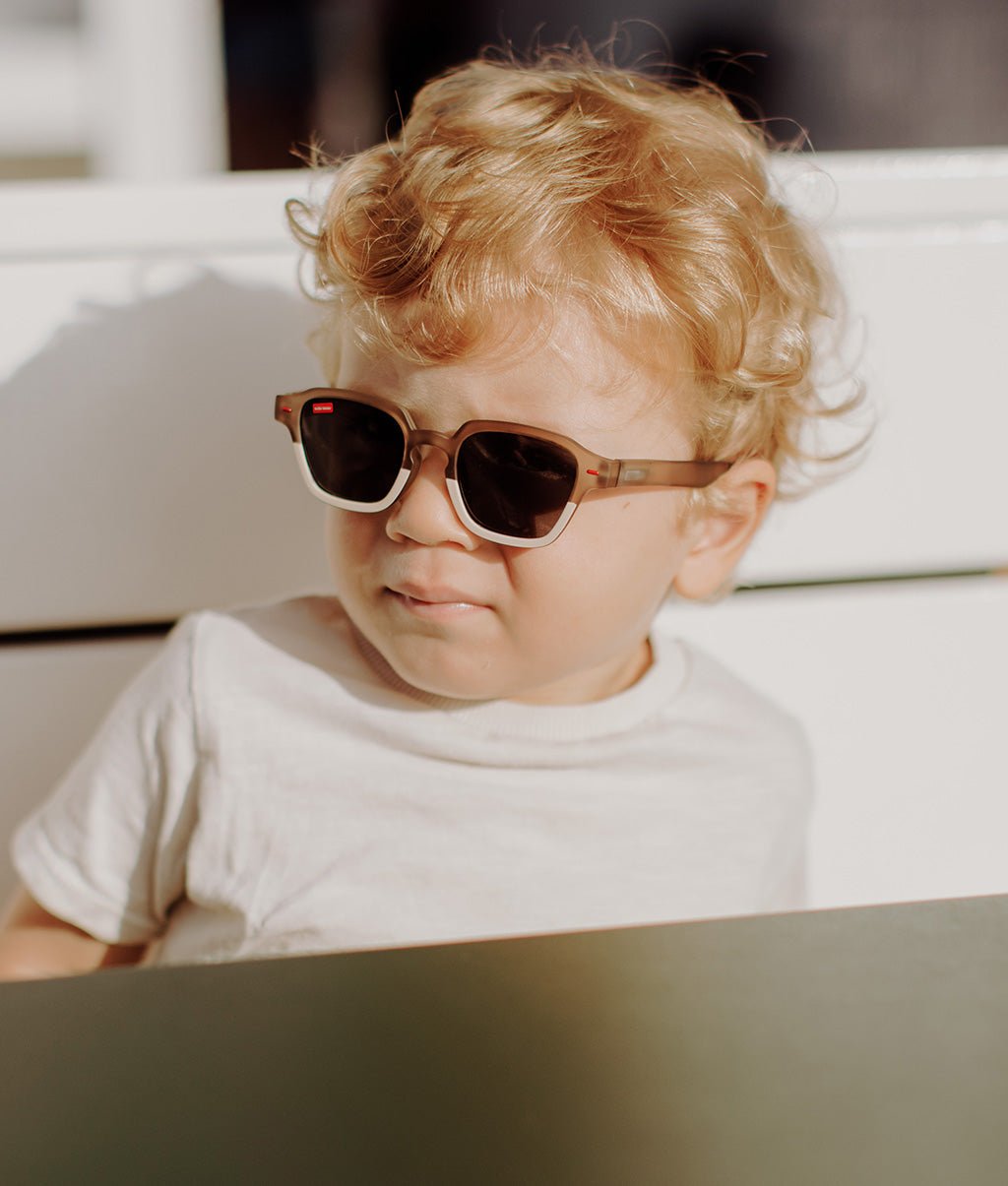 Lunettes de soleil Enfants Mini Jimmy, colorées, verres catégorie 3, UV400, verres polarisés, dès 2 ans, Cool Kids Only !