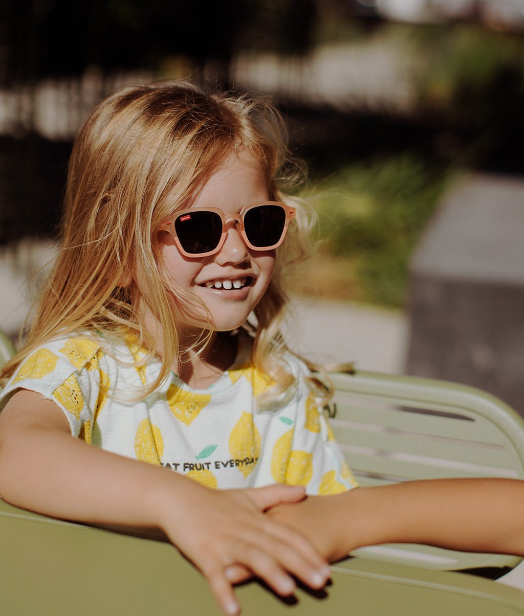 Lunettes de soleil Enfants Mini Rosy, colorées, verres catégorie 3, UV400, verres polarisés, dès 2 ans, Cool Kids Only !