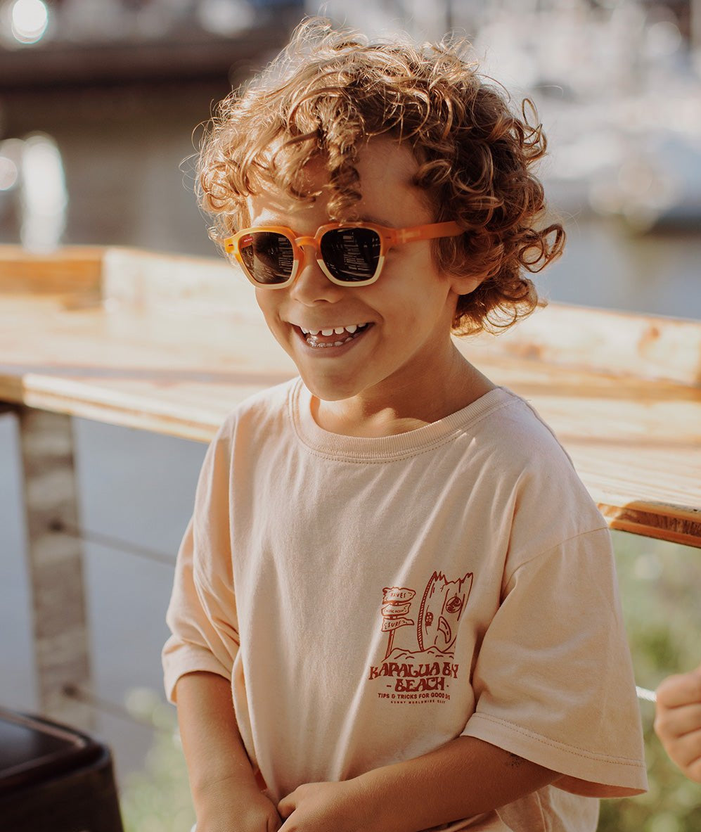 Lunettes de soleil Enfants Mini Tommy, colorées, verres catégorie 3, UV400, verres polarisés, dès 2 ans, Cool Kids Only !