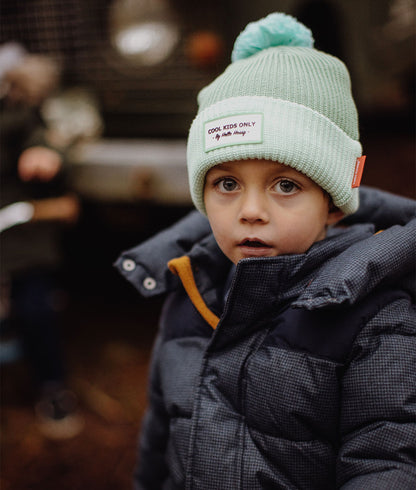 Color Block Minty Beanie