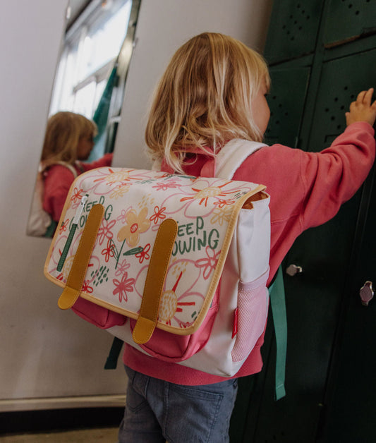 Flower Artwork Schoolbag