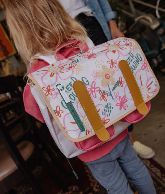 Flower Artwork Schoolbag