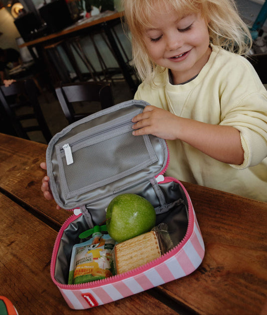 Pink Stripes Snack Bag