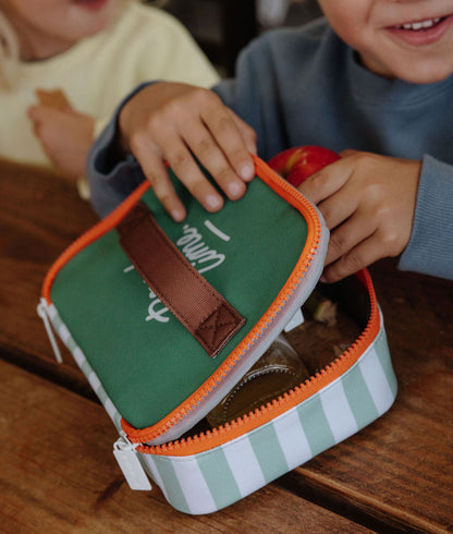 Green Stripes Snack Bag