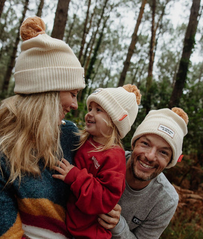 Color Block Sandy Beanie