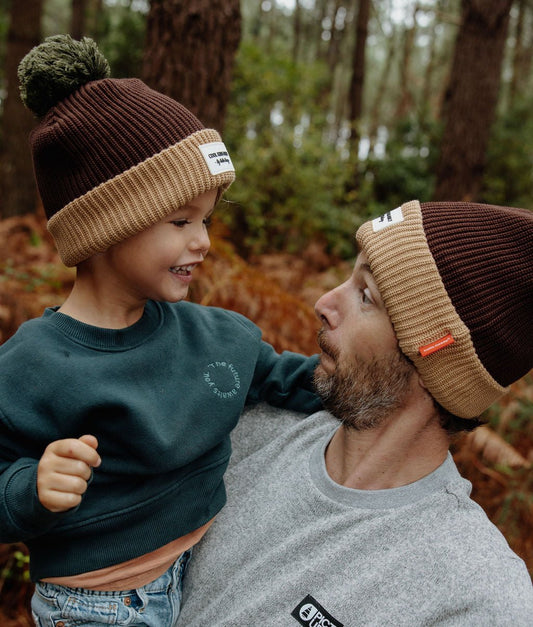 Color Block Pistachio Beanie