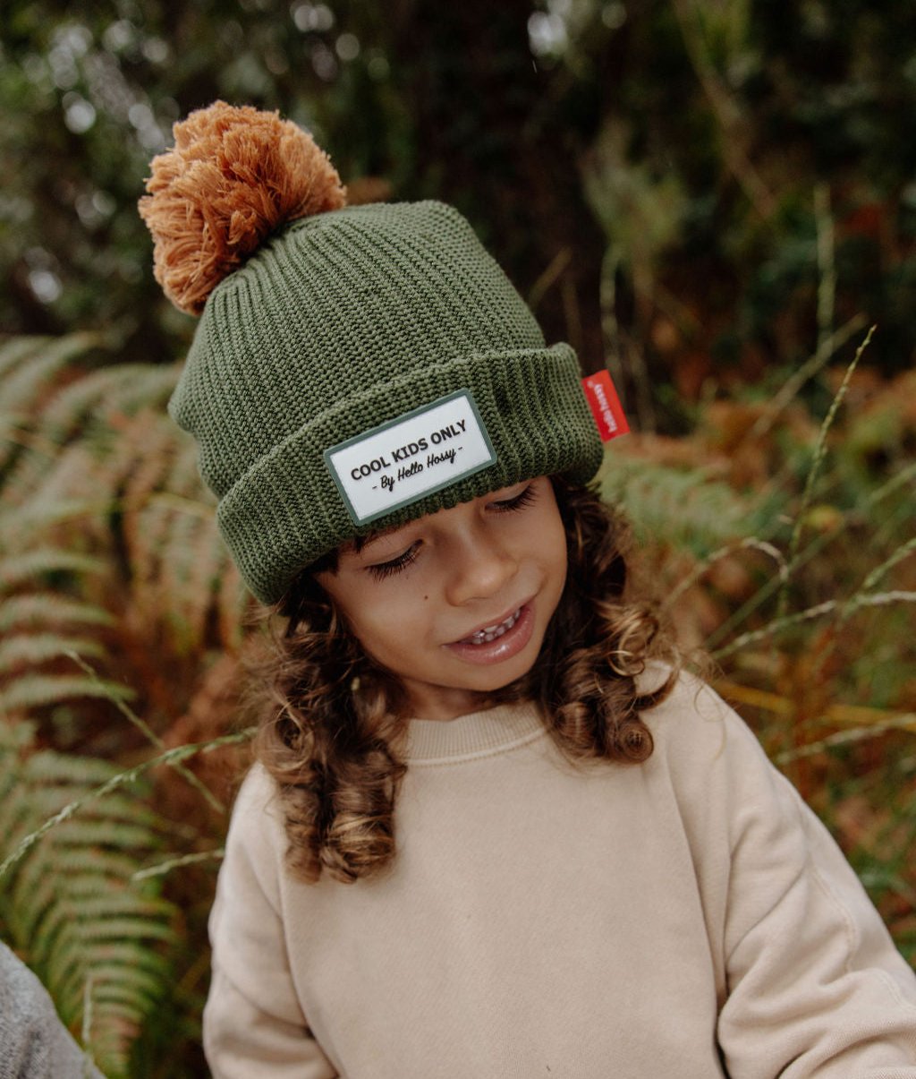 Color Block Forest Beanie