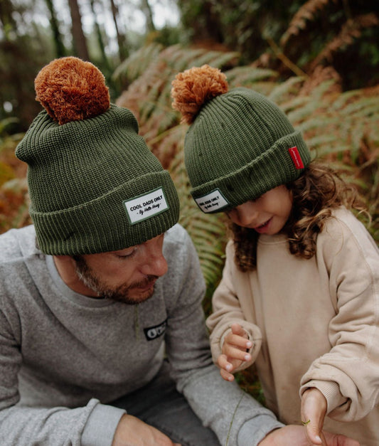 Color Block Forest Beanie