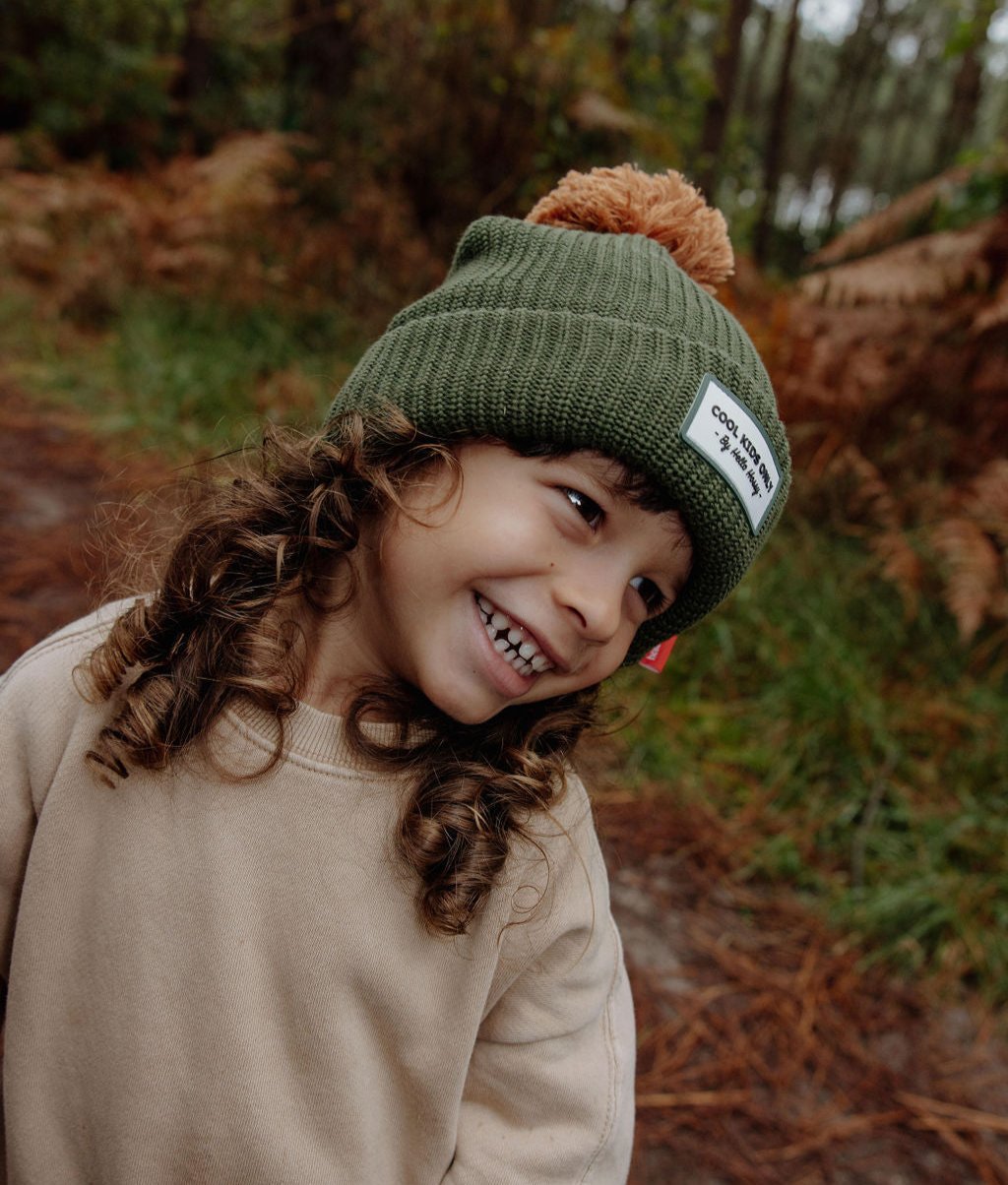 Color Block Forest Beanie