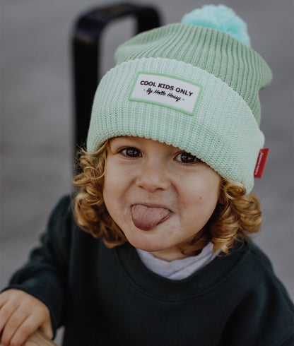 Color Block Minty Beanie