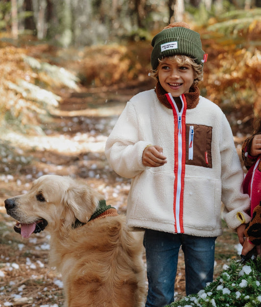 Color Block Forest Beanie