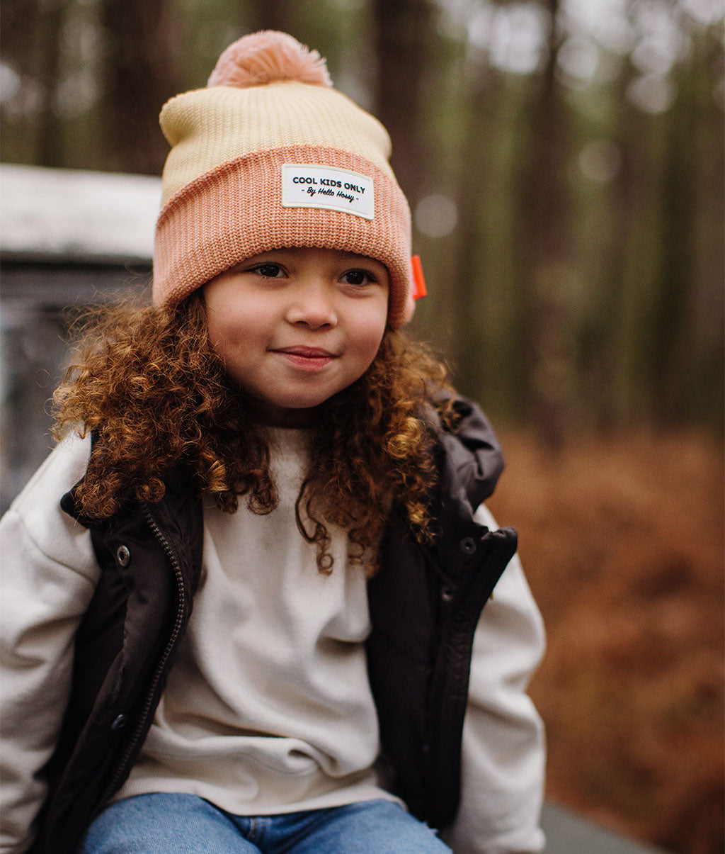 Color Block Ballet Beanie
