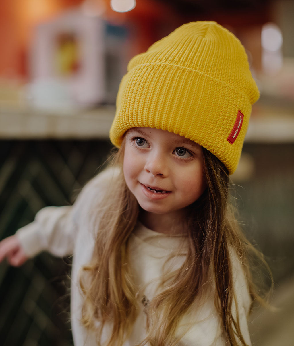 Bonnet coloré Enfants & Adultes Flow Sun, 100% coton biologique, sans pompon, dès 9 mois, Cool Kids Only !