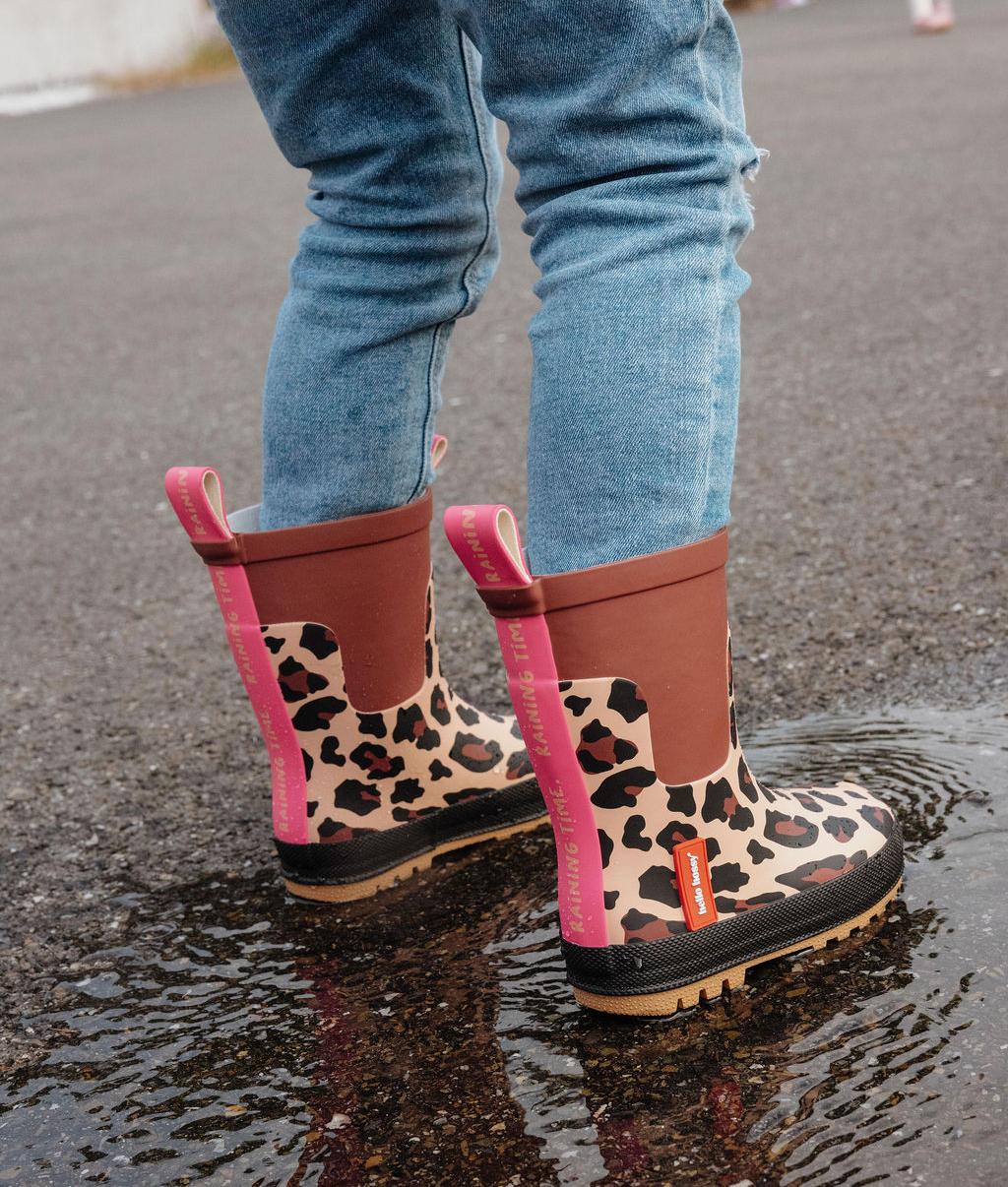 Leopard Rain Boots