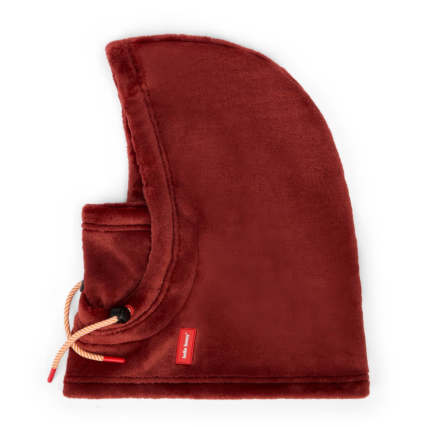Children's balaclava burgundy adjustable soft interior Hello Hossy