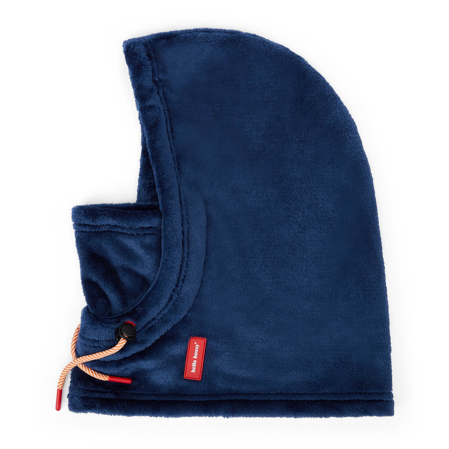 Children's blue fleece balaclava with adjustable ties Hello Hossy