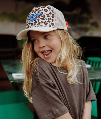 Casquette Mamans-Enfants Léopard #1, style Trucker, matchy-matchy, éco-responsable, dès 9 mois, Cool Kids Only !