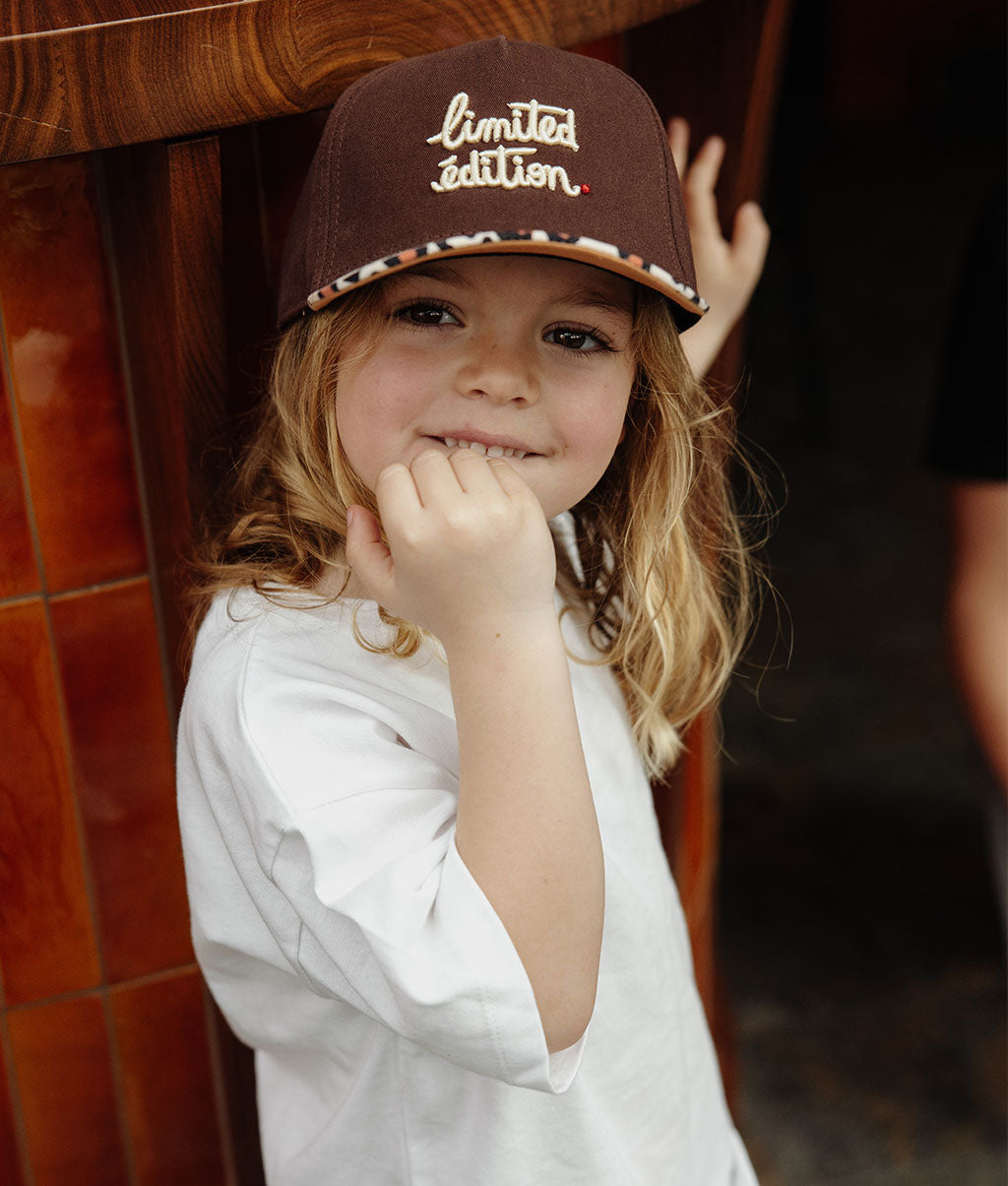 Casquette Enfants Léopard #4, visière courbée, matchy-matchy, éco-responsable, dès 9 mois, Cool Kids Only !