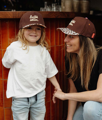 Casquette Mamans-Enfants Léopard #4, visière courbée, matchy-matchy, éco-responsable, dès 9 mois, Cool Kids Only !