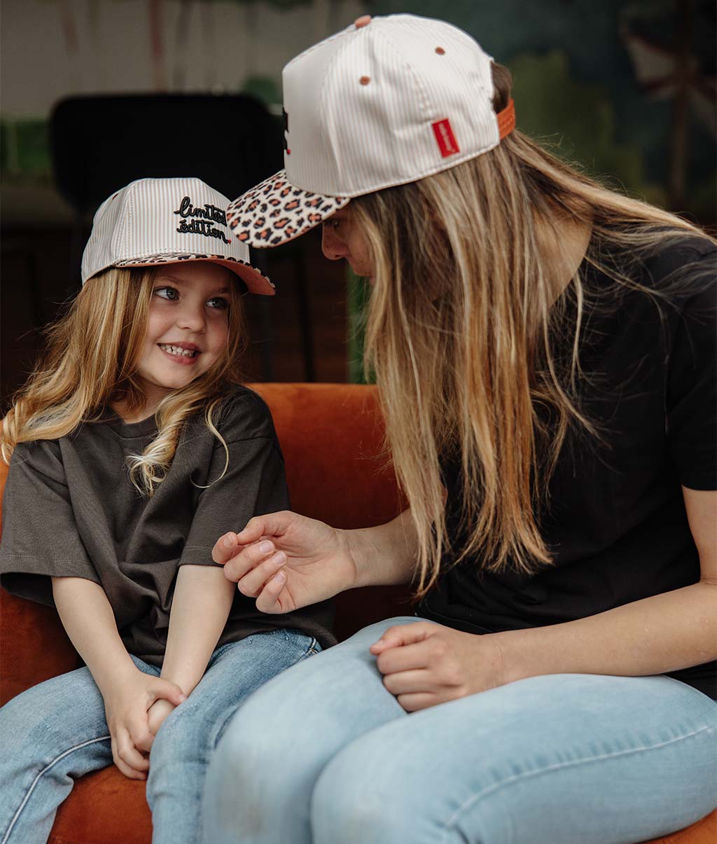 Casquette Mamans-Enfants Léopard #5, visière courbée, matchy-matchy, éco-responsable, dès 9 mois, Cool Kids Only !