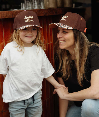 Casquette Mamans-Enfants Léopard #4, visière courbée, matchy-matchy, éco-responsable, dès 9 mois, Cool Kids Only !