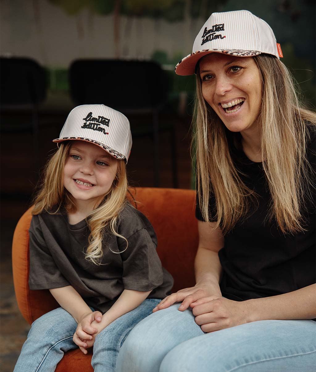 Casquette Mamans-Enfants Léopard #5, visière courbée, matchy-matchy, éco-responsable, dès 9 mois, Cool Kids Only !