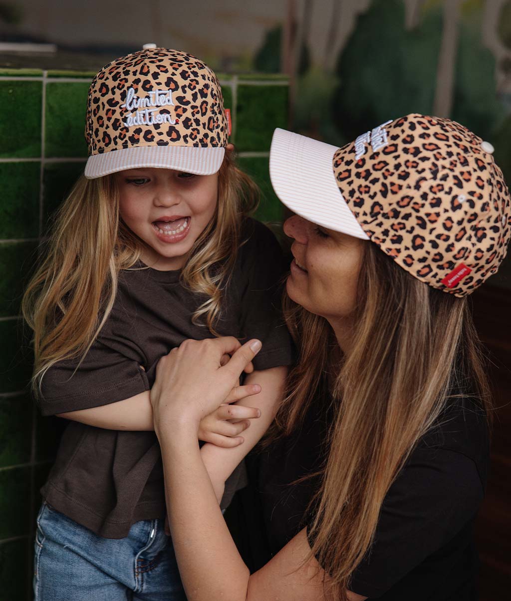 Casquette Mamans-Enfants Léopard #6, visière courbée, matchy-matchy, éco-responsable, dès 9 mois, Cool Kids Only !