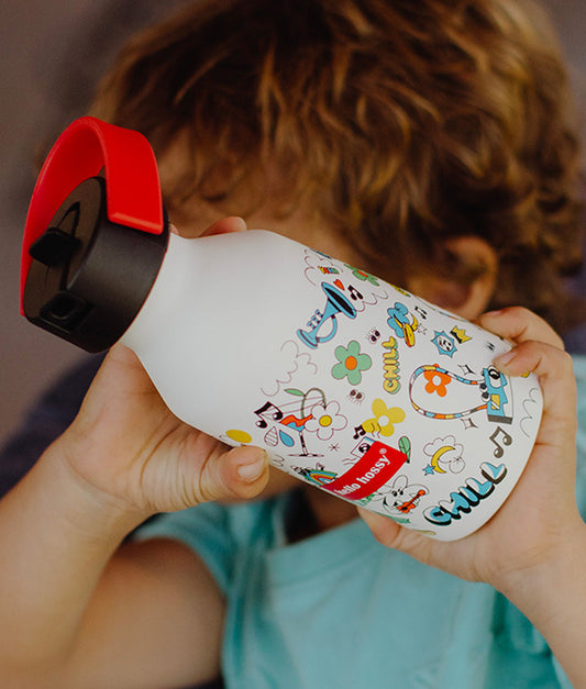 Gourde Enfants Chill : Isotherme, 350ml, adaptée aux enfants, Cool Kids Only !