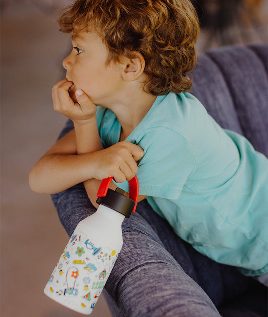 Gourde Enfants Chill : Isotherme, 350ml, adaptée aux enfants, Cool Kids Only !