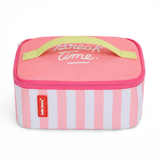 Pink Stripes Lunch Bag