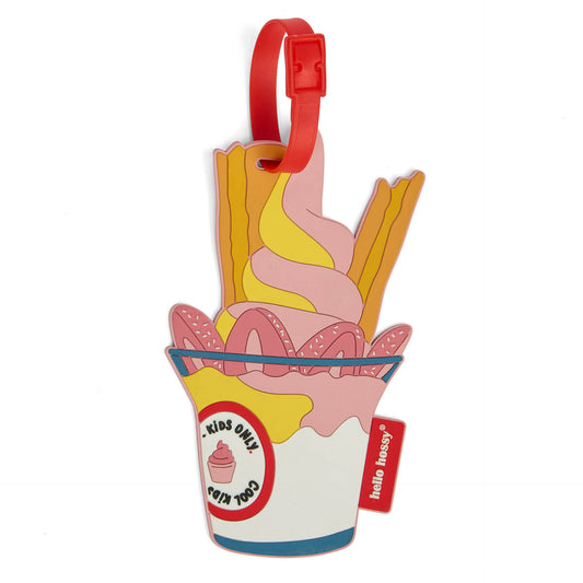 Ice Cream Suitcase Tag