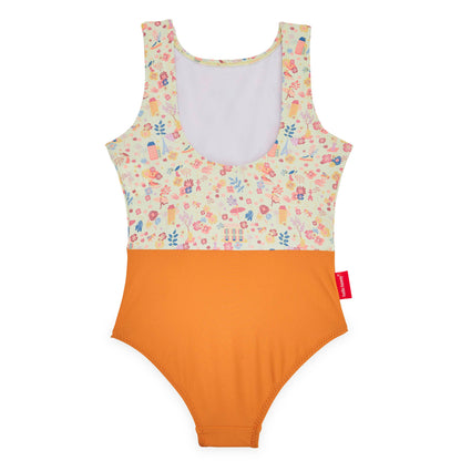 Maillot de Bain Fille Dried Flowers anti-uv, une pièce, Cool Kids Only !