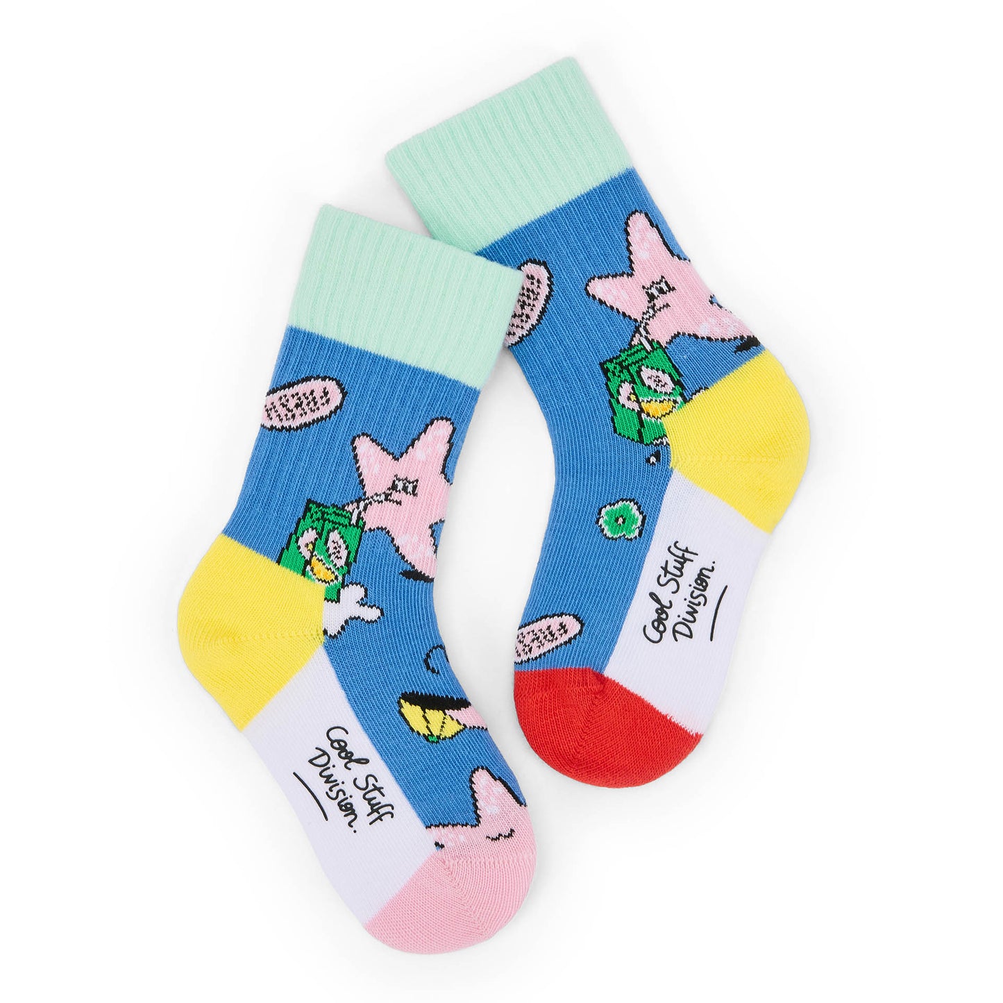 Children's socks blue yellow green pink star patterns Hello Hossy