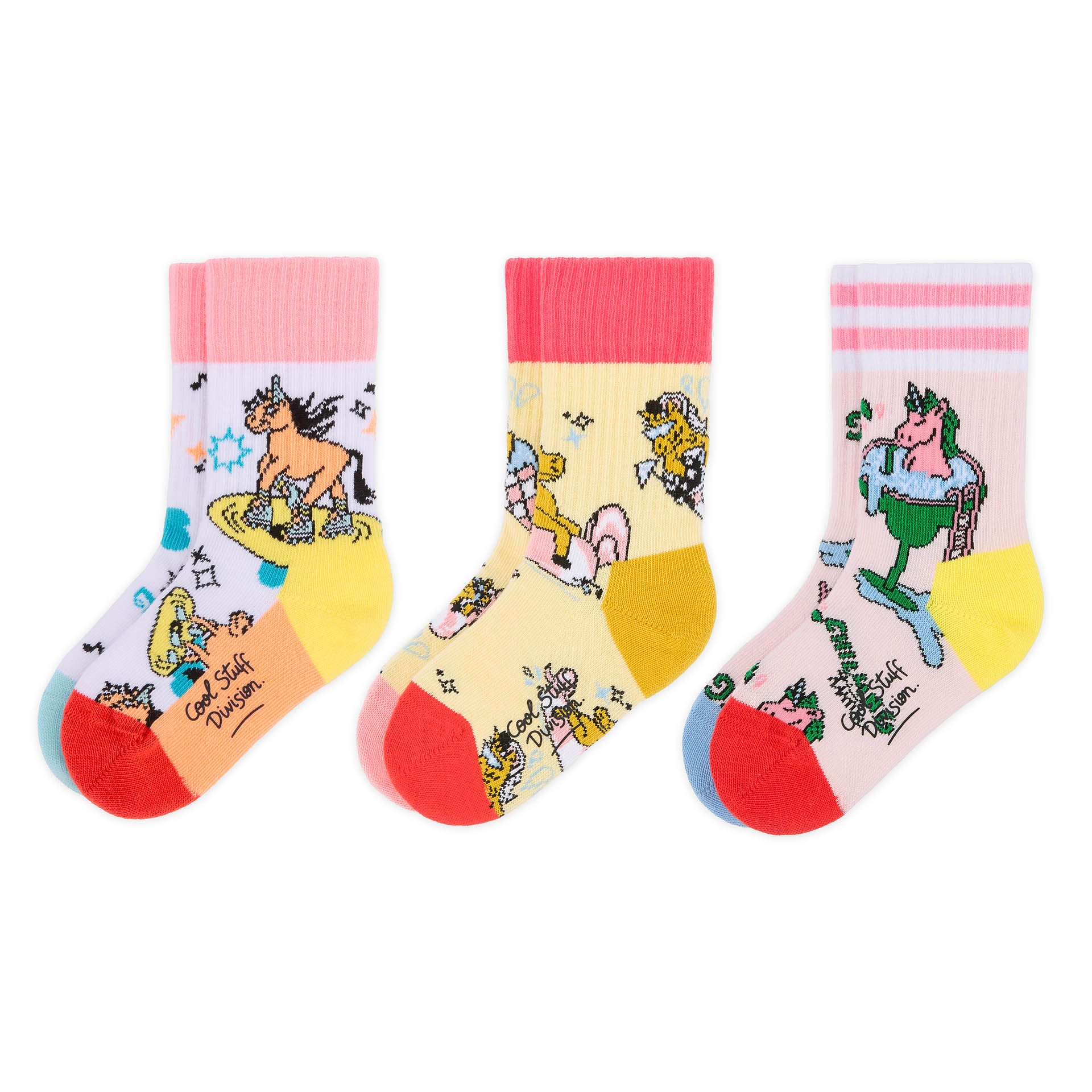 Children's socks unicorn patterned multicoloured Hello Hossy