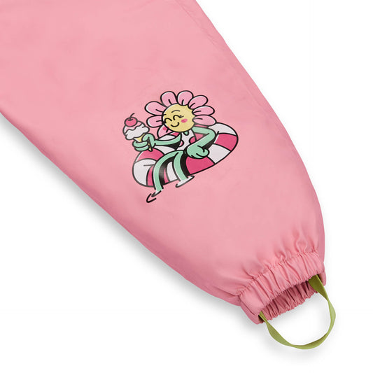 Pantalon de Pluie avec bretelles Pitaya pour enfant – détail élastique bas de jambe